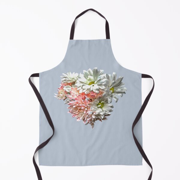 Item preview, Daisies and Pink Chrysanthemums Heart designed and sold by Susan Savad.