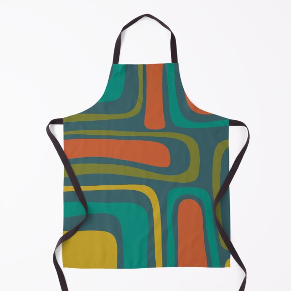 Item preview, Palm Springs Retro Midcentury Modern Abstract Pattern in Mid Mod Orange, Olive, Teal, and Mustard designed and sold by kierkegaard.