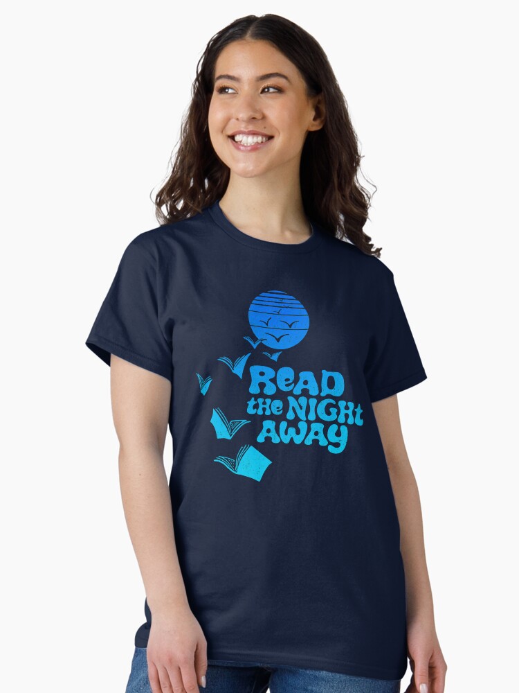 Thumbnail 2 of 7, Classic T-Shirt, Read the Night Away designed and sold by jitterfly.