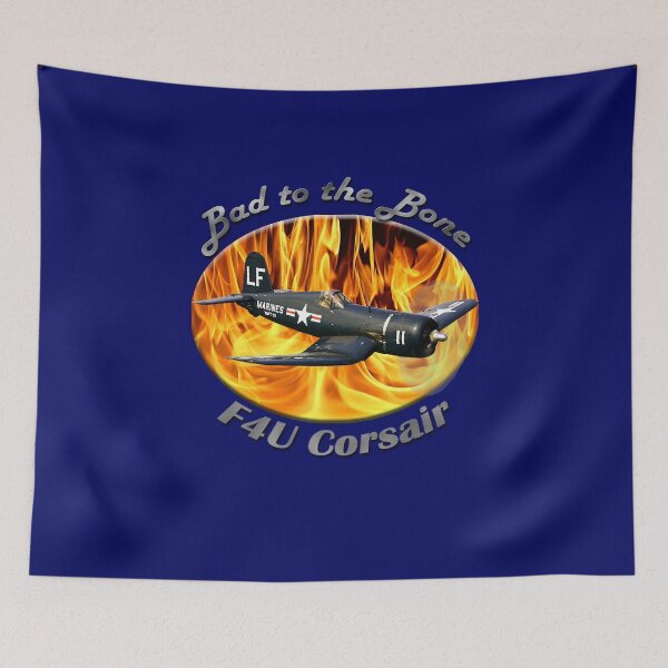 Item preview, F4U Corsair Bad To The Bone designed and sold by hotcarshirts.