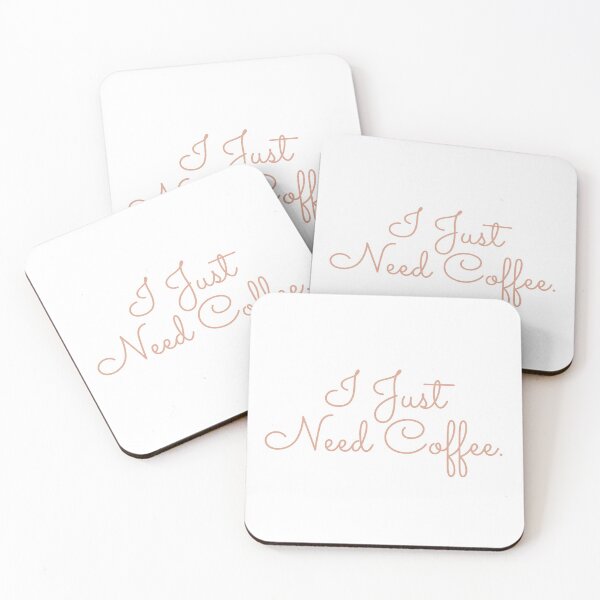 Item preview, I Just Need Coffee in Rose Gold designed and sold by pinkfantasy.