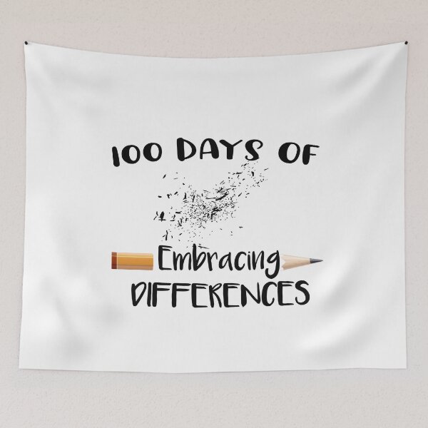 Item preview, 100 Days Of Embracing Differences Classic t-shirt designed and sold by Ikgha.