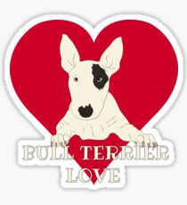 Bull Terrier Love Sticker