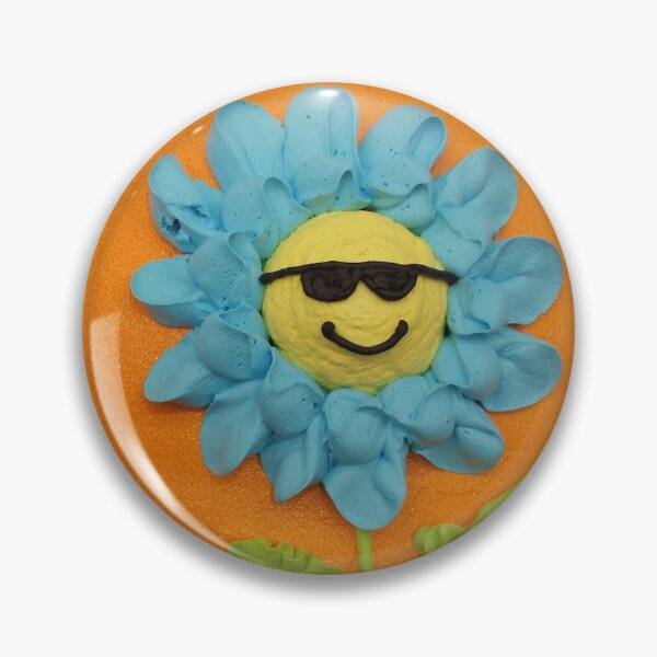 Item preview, Buttercream Cake With Sunflower Wearing Sunglasses designed and sold by gailmariekern.