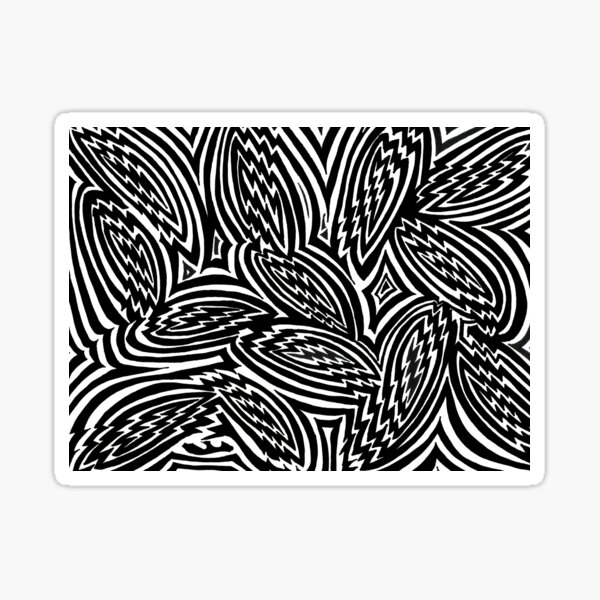 Abstract Thunder and Lightning Sticker