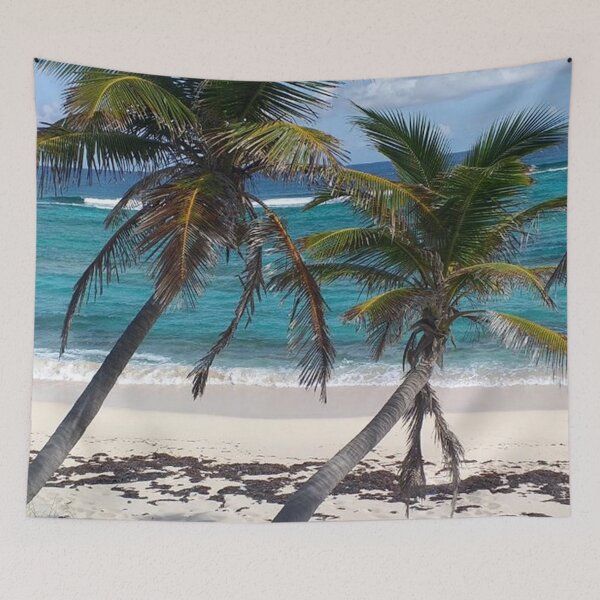 Item preview, Long Island Bahamas Twin Coconut Trees designed and sold by SaSaBoutique.