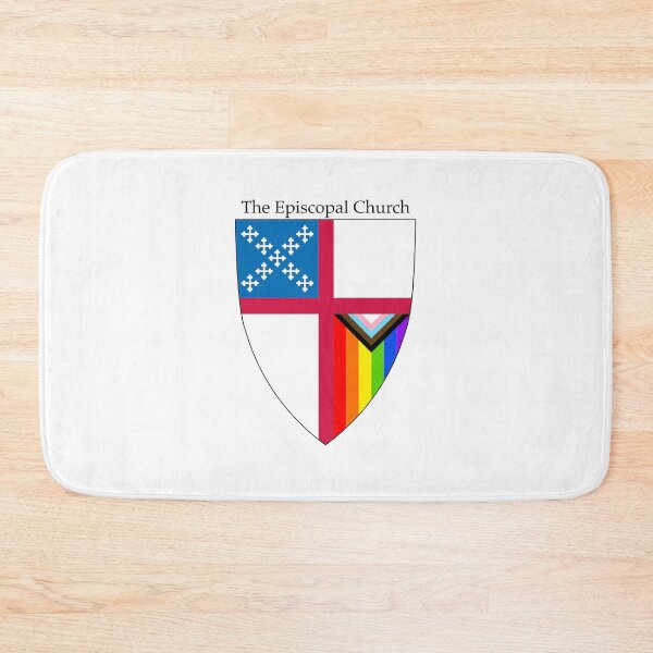 Item preview, Episcopal Church Shield with Progressive Pride Flag Vertical Rainbow PNG Cut Out 1 designed and sold by litmusician.