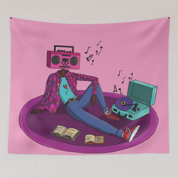 Item preview, Boombox Head designed and sold by abstract-lexi.