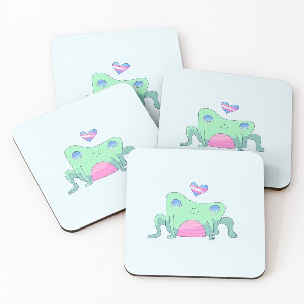 Item preview, Trans Pride Flag Frog designed and sold by ForTheFrogWar.