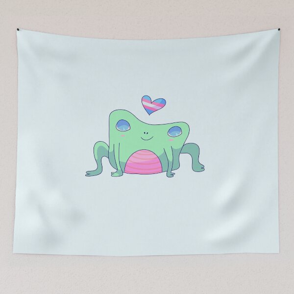 Item preview, Trans Pride Flag Frog designed and sold by ForTheFrogWar.