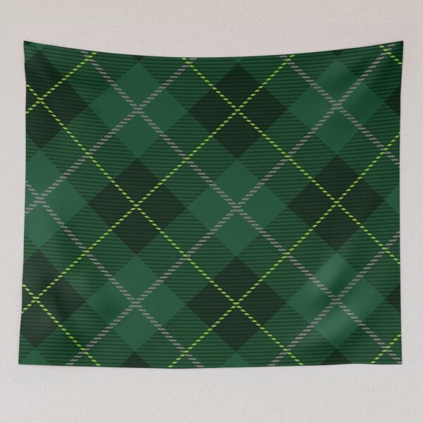 Item preview, Irish Quilt Green Tartan Pattern designed and sold by The Masked Designer.