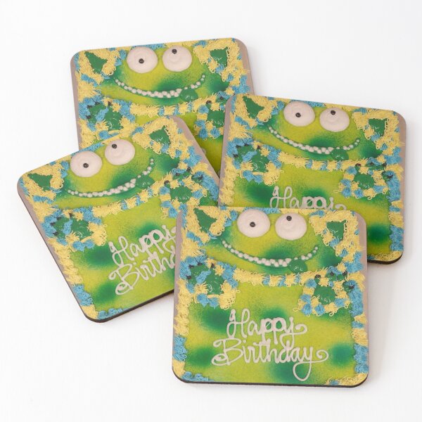 Item preview, Happy Birthday Ice Cream Cake Monster designed and sold by gailmariekern.