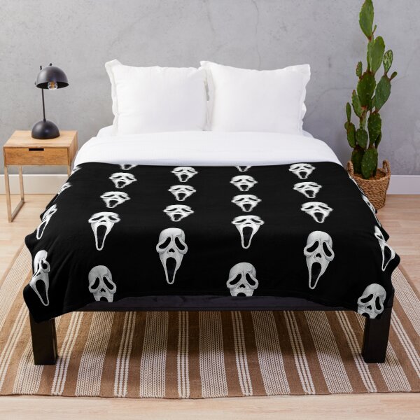 Scream ghostface horror mask film Throw Blanket