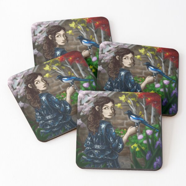 Item preview, Narcisa and Magpie Portrait designed and sold by Hragra.