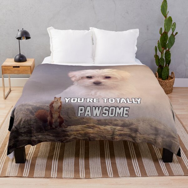 Item preview, maltese and squirrel you're totally pawsome designed and sold by koalas1414.