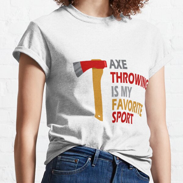 Funny Education Axe Throwing Quote Hobby Gift Kids T-Shirt by Lisa