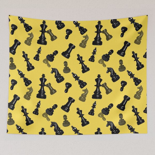 Item preview, Patrón de ajedrez nerd amarillo designed and sold by brookelynette.