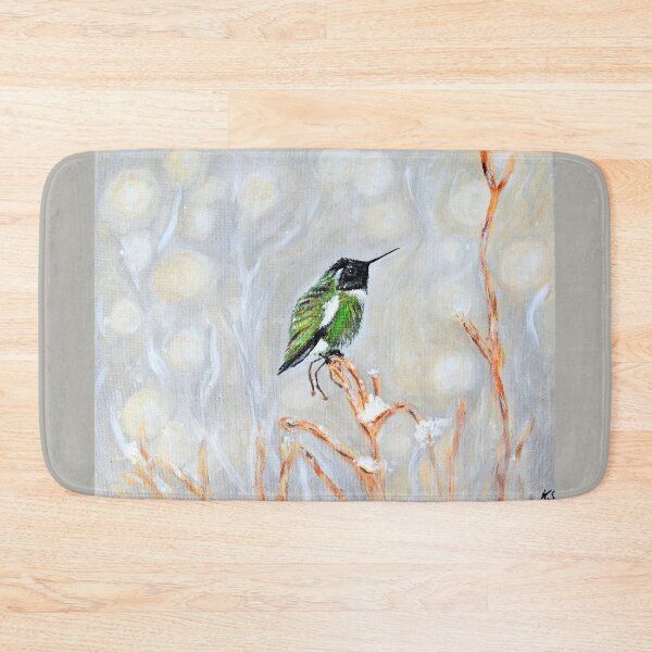 Item preview, Snow Day Hummingbird Painting designed and sold by Art by Kirsten Sneath.