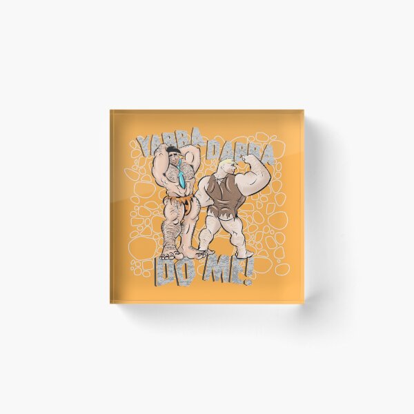 Prehistoric Beefcake Acrylic Block