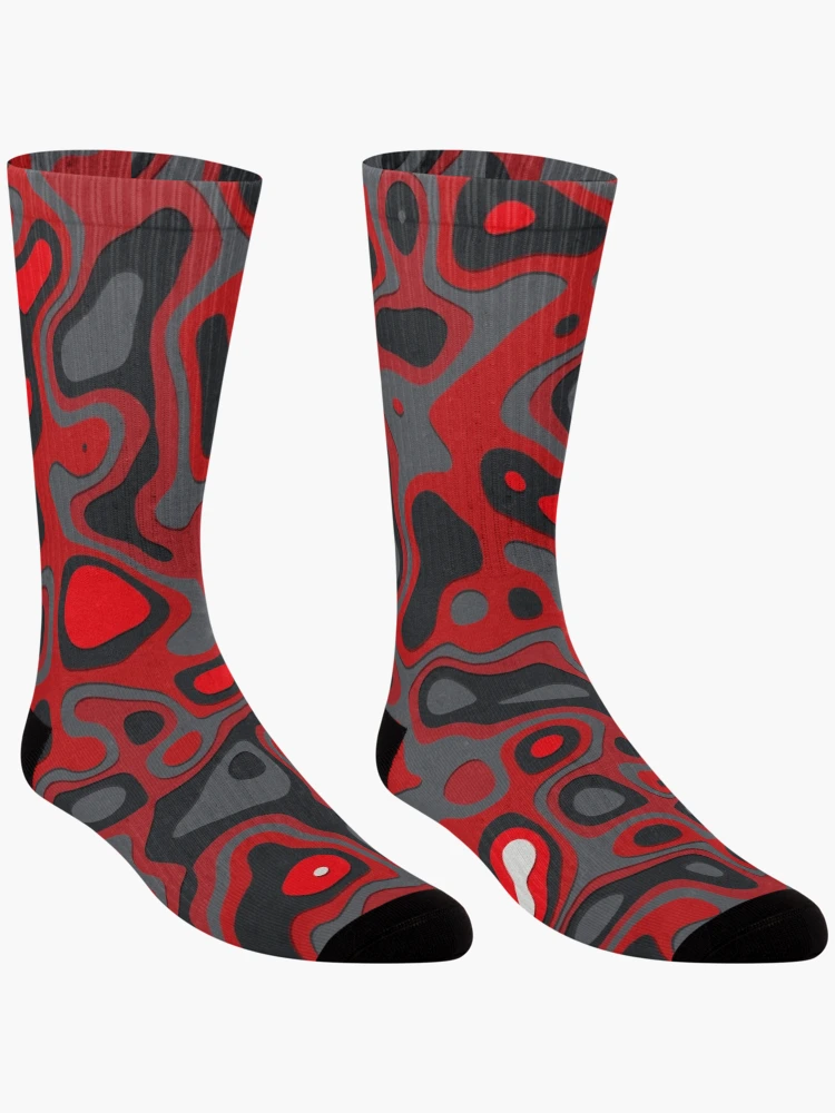 Thumbnail 3 of 5, Socks, Retro Abstract Pattern designed and sold by RomeoSketches.