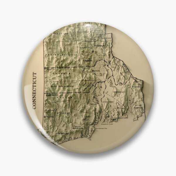 Item preview, 1971 Rhode Island Relief Map 3D digitally-rendered designed and sold by ThinkAboutMaps.
