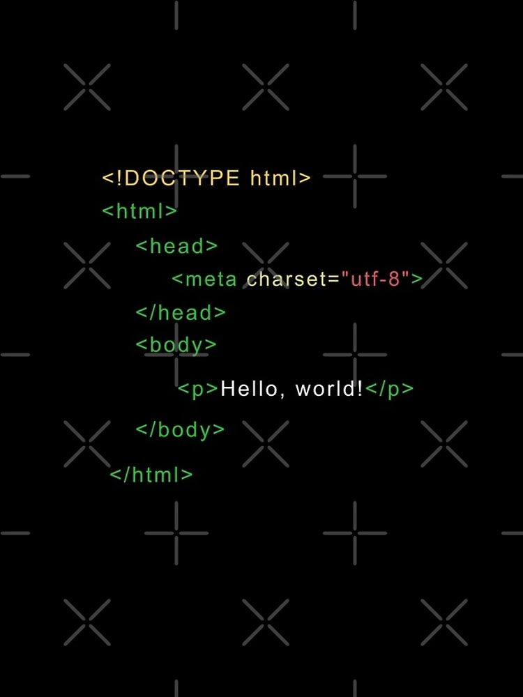 Thumbnail 4 of 4, iPhone Case, Hello World Syntax In HTML5  designed and sold by be-great.