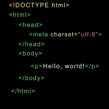 Artwork thumbnail, Hello World Syntax In HTML5  by be-great