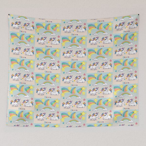 Item preview, Rainbows and Unicorns designed and sold by WildingClan.