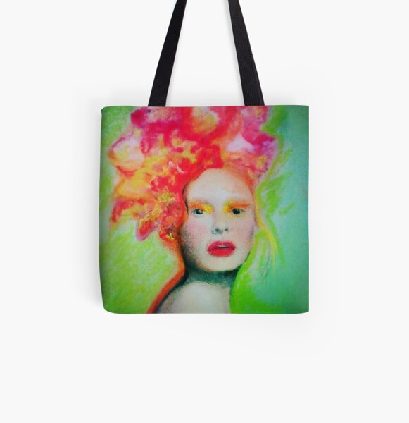 Foxy Flora All Over Print Tote Bag