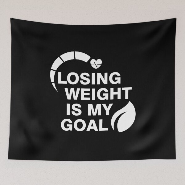 Item preview, Weight Loss Fitness Motivation "LOSING WEIGHT IS MY GOAL" designed and sold by Drago Art.