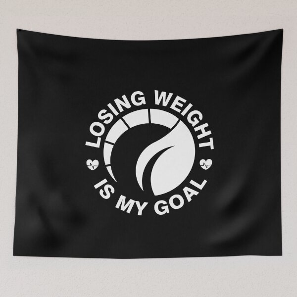 Item preview, Weight Loss Fitness Motivation "LOSING WEIGHT IS MY GOAL" designed and sold by Drago Art.