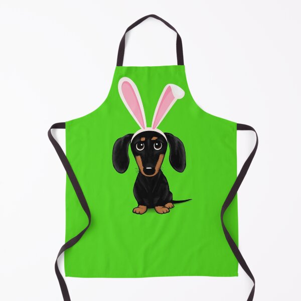 Item preview, Funny Easter Dog | Black and Tan Dachshund with Easter Bunny Ears designed and sold by Jenn Inashvili.