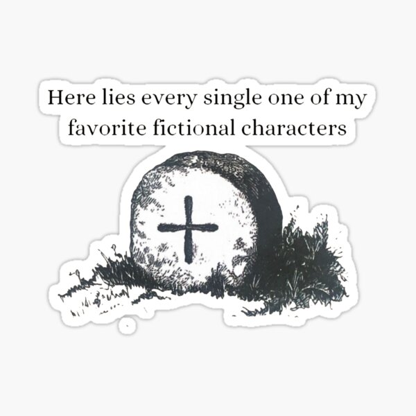 Item preview, "Here lies..." Fictional characters designed and sold by georgieeneshop.