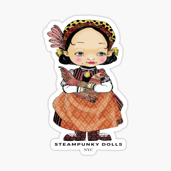 Alice and Rooster Sticker
