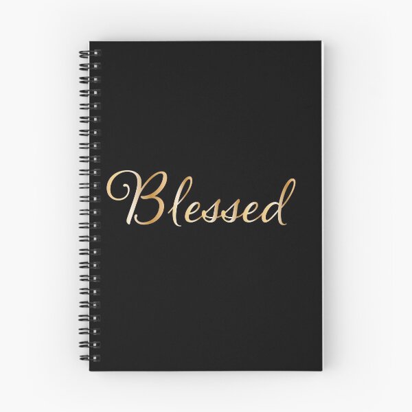 Item preview, the word Blessed in gold cursive writing designed and sold by StickersbyVW.