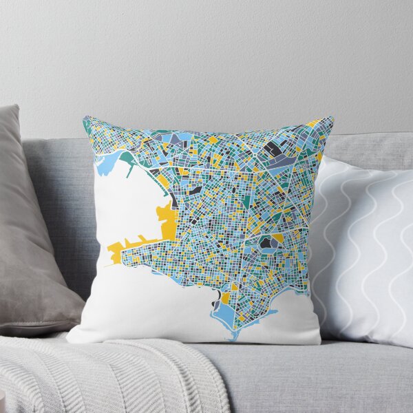 Item preview, Montevideo Map, Map of Montevideo Uruguay designed and sold by MosaicMaps.