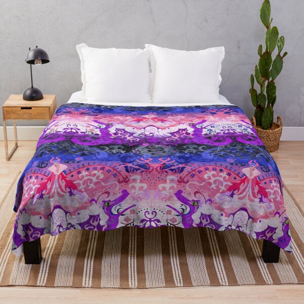 Item preview, Genderfluid Dragon Damask with thicker black stripe -- Genderfluid Pride Flag Colors designed and sold by ArgyleImp.