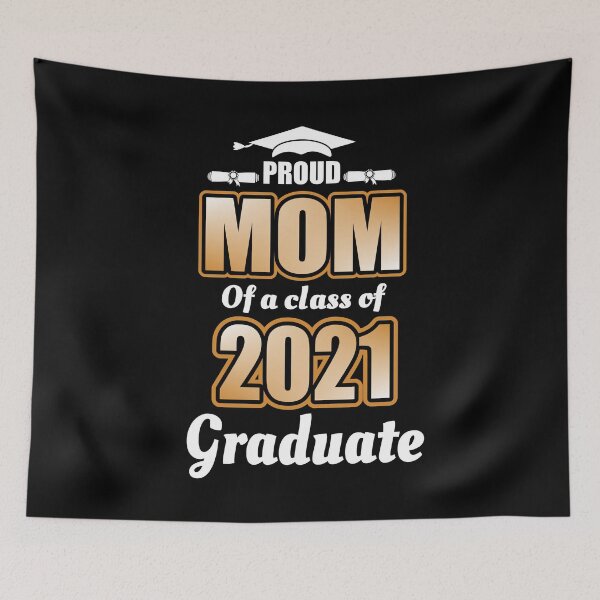 Item preview, Proud Mom Of A Class 2021 Senior Funny Graduation designed and sold by Ibu83.