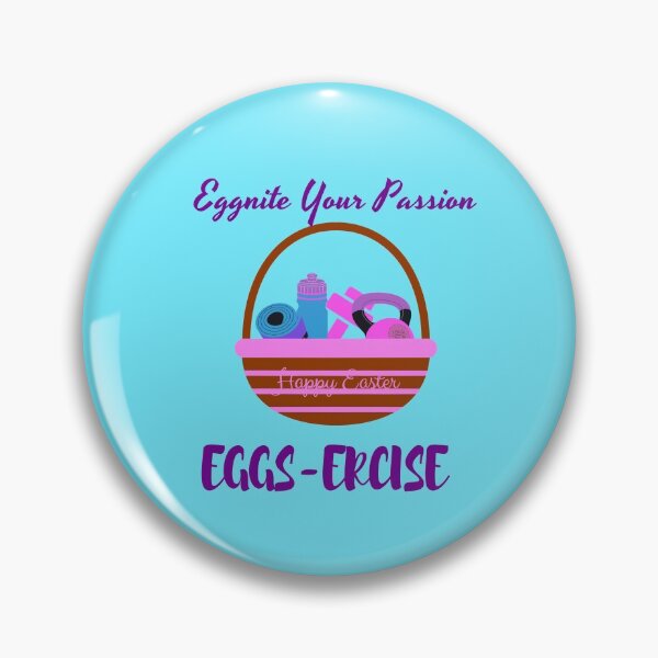 Item preview, Easter basket with home workout equipment in Funny easter quote expressing pun on exercise designed and sold by jkernz.