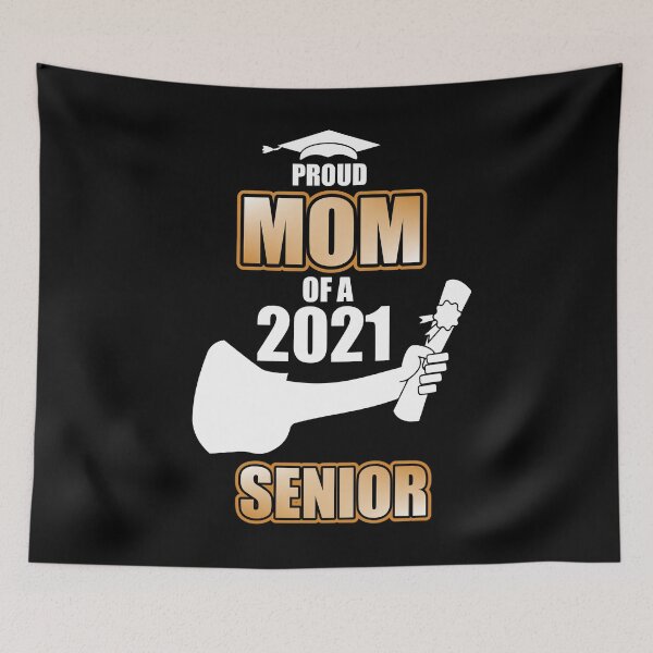 Item preview, Proud Mom Of A Class 2021 Senior Funny Graduation designed and sold by Ibu83.