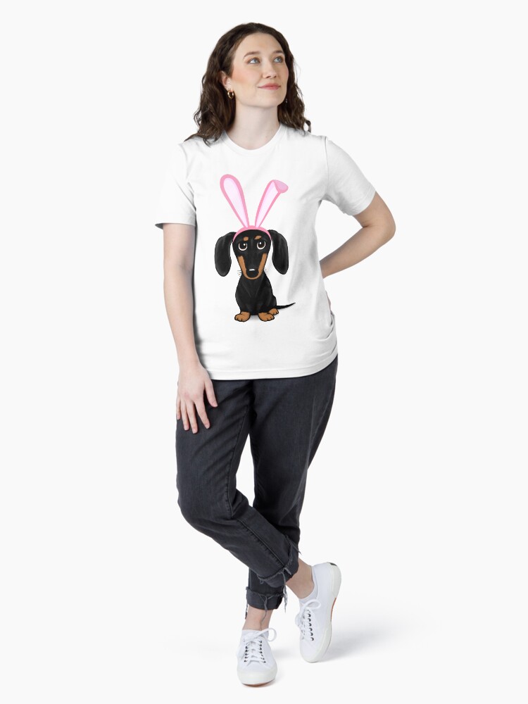 Easter Bunny Ears And Chicks Dachshund T-Shirt Easter Bunny Ears And Chicks Dachshund T-Shirt
