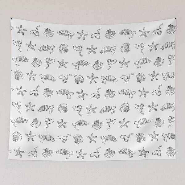 Item preview, Doodle underwater animals pattern design  designed and sold by GulArt.