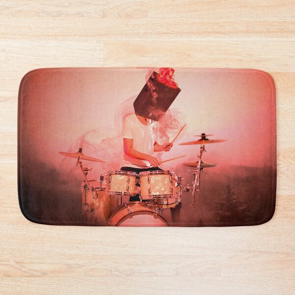 Item preview, Burning Passion: The Drummer - Digital Collage designed and sold by DoggoTankDesign.
