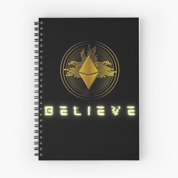 Item preview, Ethereum, Believe, Believe in Ethereum, Ether, ETH, to the moon, Crypto, Krypto, Blockchain, HODL, Trading, Bitcoin, BTC, cryptocurrency designed and sold by karlsageder.