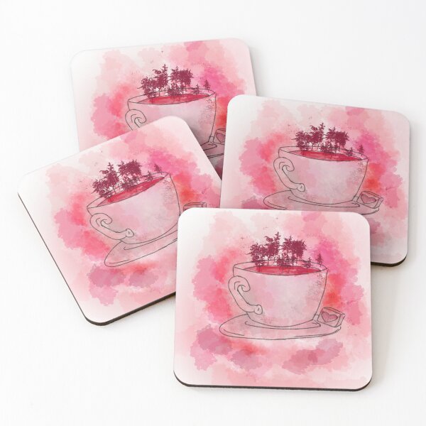 Item preview, teacup forest designed and sold by Alisha Ward Art.