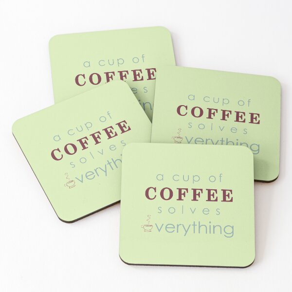 Item preview, A Cup of Coffee Solves Everything designed and sold by docBrown00.