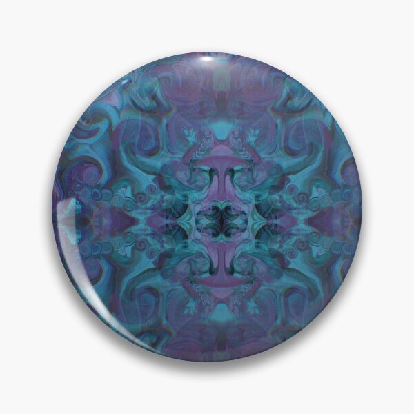 Item preview, Blue and purple psychedelic mandala designed and sold by LiquidDeep.