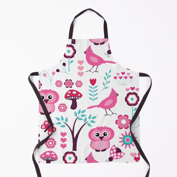 Item preview, Pink Folk Forest Scene Owl Bird Botanical Garden designed and sold by CoitoCG.