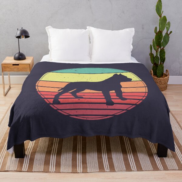 Item preview, Pitbull Vintage Retro Sunset designed and sold by faudeltn.