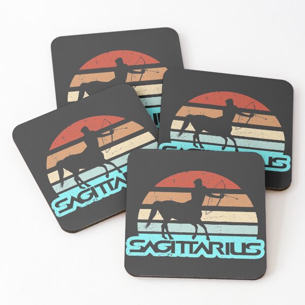 Item preview, Sagittarius Retro sun zodiac unique color palette designed and sold by CecyLL.